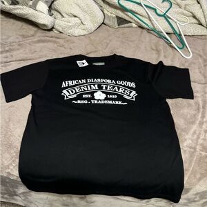 Denim Tears Black Tee Small